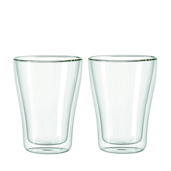 Sada 2 dvojstěnných sklenic LEONARDO Duo, 345 ml