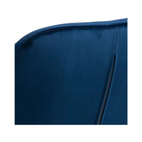 Тъмносин тапициран трапезен стол с подлакътници Emilia – Actona-image-3