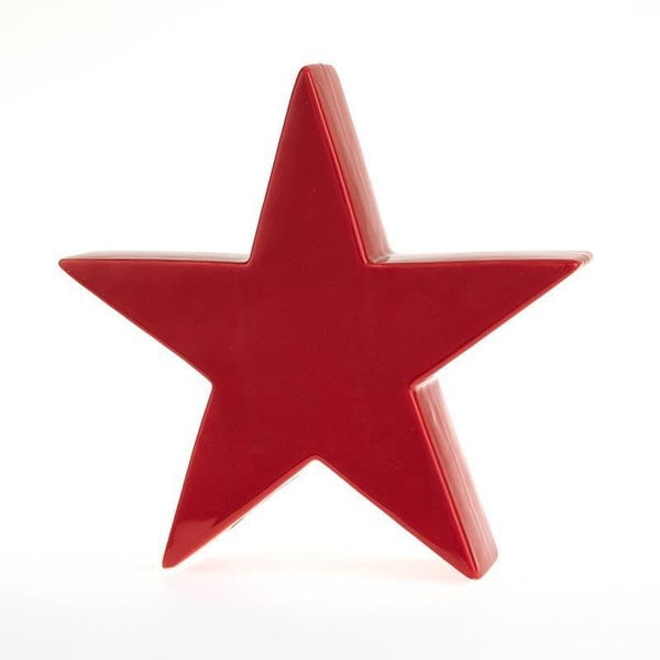 Svícen Star Deco Red, 24x23 cm