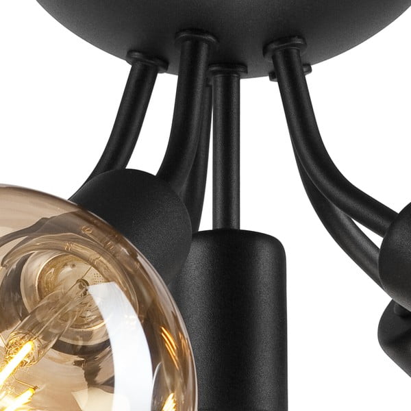 Черно осветително тяло за таван без абажури Viggo – LAMKUR-image-4