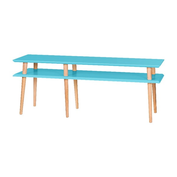 Konferenční stolek Mugo Dark Turquoise, 139 cm (šířka) a 45 cm (výška)
