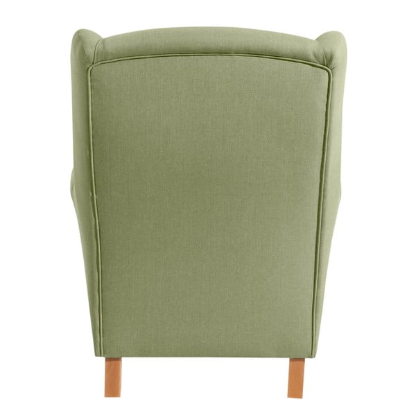 Zelené křeslo ušák Max Winzer Lorris Apple-image-3