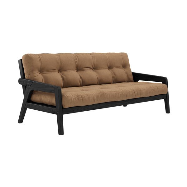 Кафяв разтегателен диван 204 cm Grab - Karup Design-image-3
