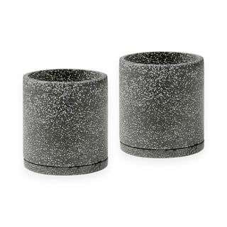 Комплект от 2 тъмносиви саксии, ø 26 cm Terrazzo - Bonami Selection