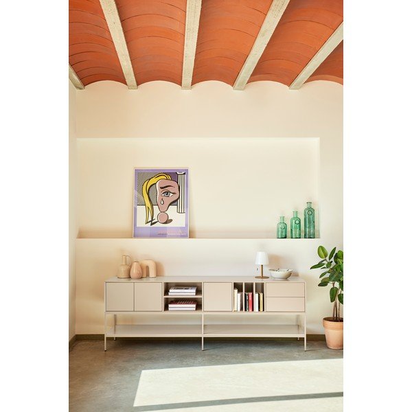 Кремава маса за телевизор 220x74x45 cm Platt – Teulat-image-1