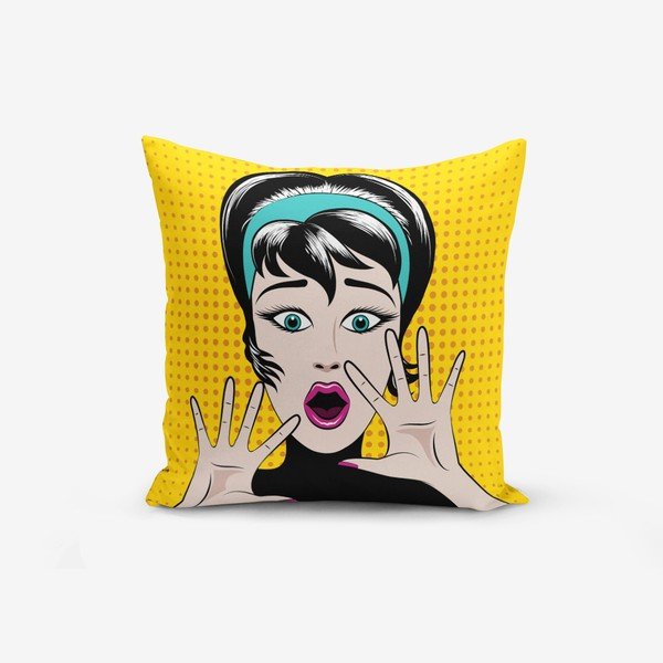 Калъфка за възглавница от памучна смес PopArt Points, 45 x 45 cm - Minimalist Cushion Covers