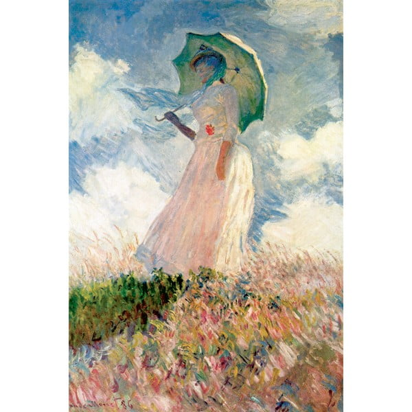 Репродукция на картина 45x70 cm Woman with sunshade - Fedkolor