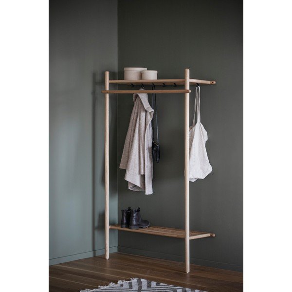 Комплект за антре от дъбова дървесина в естествен цвят Milford - Rowico-image-1