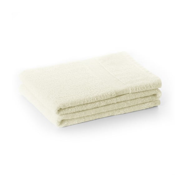 Кремава памучна кърпа от тери 30x50 cm Marina – DecoKing