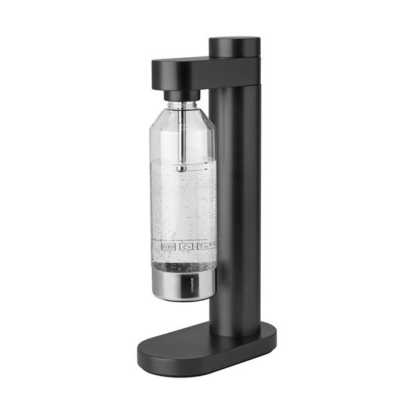 Черна машина за газирани напитки от неръждаема стомана Brus – Stelton