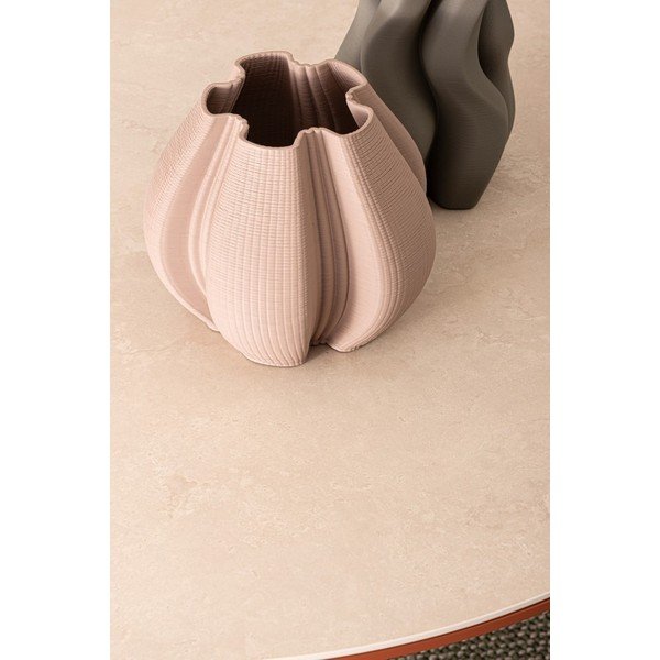 Кръгла градинска маса за хранене с скаменен плот за маса ø 120 cm Cabas – Bizzotto-image-2