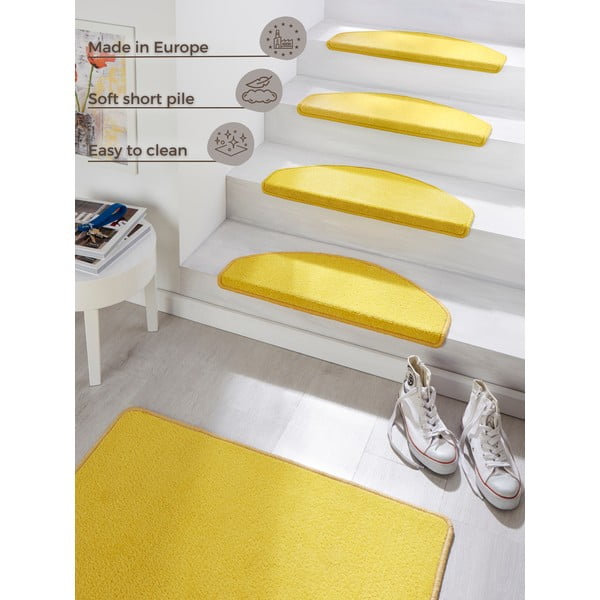 Комплект от 15 жълти стъпала за стълби, 23 x 65 cm Fancy - Hanse Home-image-4