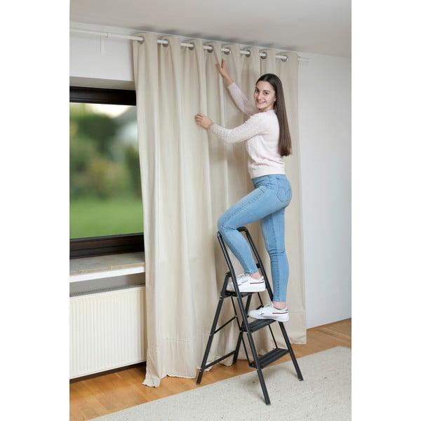 Черни компактни стъпала, височина 114,5 cm - Wenko-image-1