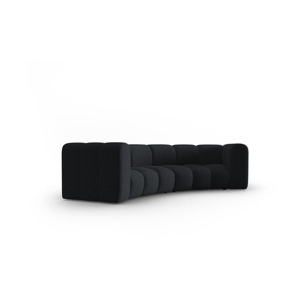 Черен диван 322 cm Lupine - Micadoni Home-image-2