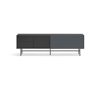ТВ масичка 180x56 cm в черно и антрацит Nube - Teulat