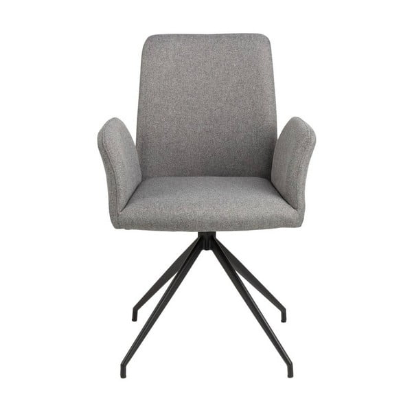 Сив тапициран трапезен стол с подлакътници Naya – Actona-image-3