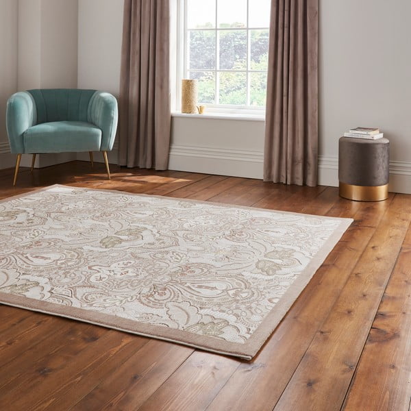 Кремав килим 120x170 cm Damask Bronze – Think Rugs-image-2