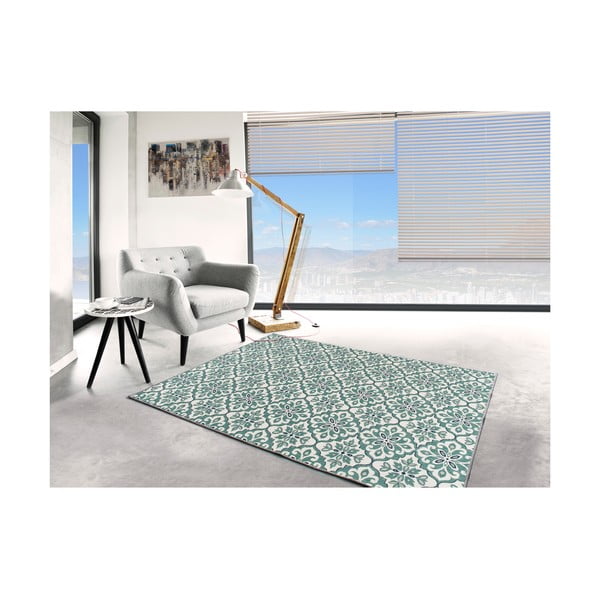 Бял килим Финландия, подходящ за употреба на открито, 170 x 120 cm - Universal-image-2