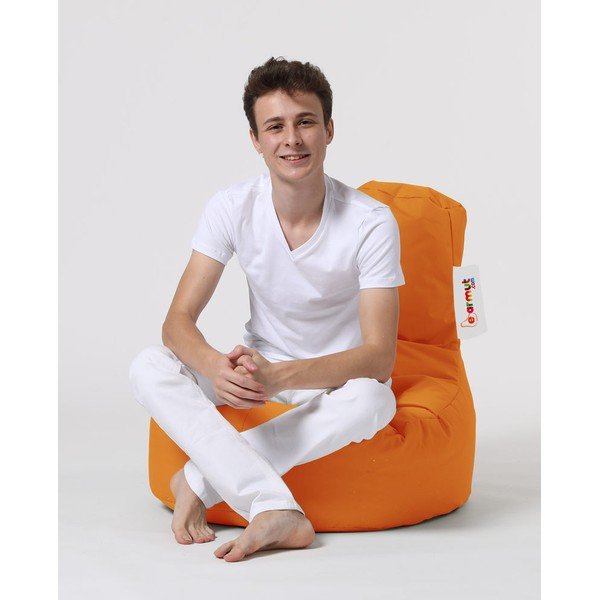 Оранжев пуф Lina - Floriane Garden-image-3