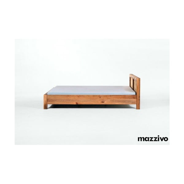 Postel Bauhaus z olšového dřeva, 200x200 cm, natural-image-1