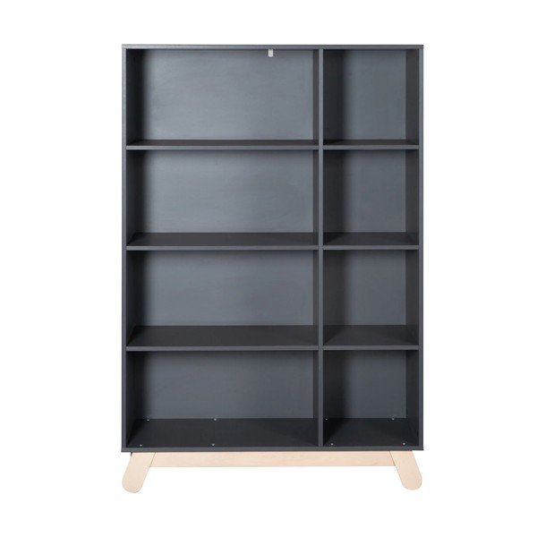 Детска етажерка за книги в антрацит 107x159 cm Jara - Roba-image-2