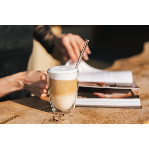 Стъклени чаши в комплект 6 бр. с двойни дъна/за лате 350 ml – Vialli Design-image-3