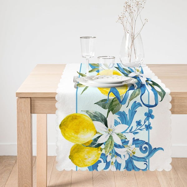 Пътека за маса Жълт лимон, 45 x 140 cm - Minimalist Cushion Covers