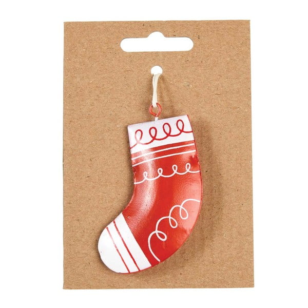 Ručně malovaná kovová ozdoba na stromeček Rex London Stocking-image-2