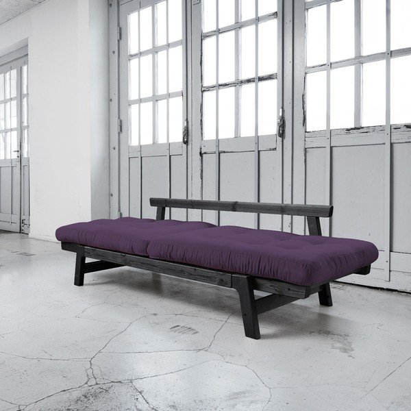 Rozkládací pohovka Karup Step Black/Purple-image-2