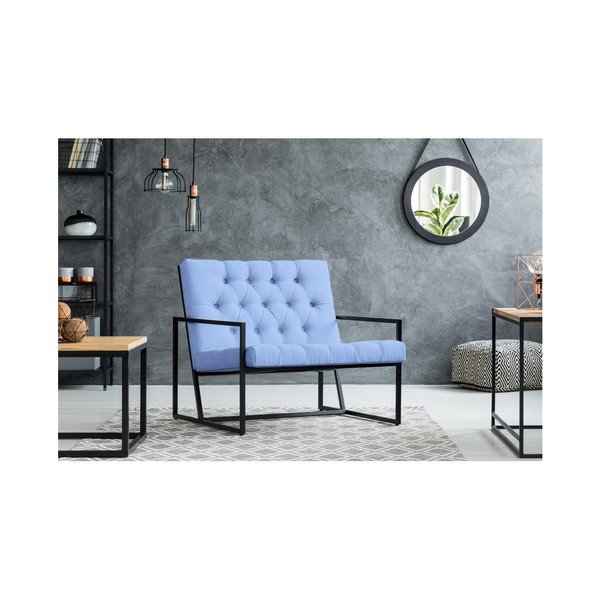 Světle modré křeslo Mazzini Sofas Aster-image-4