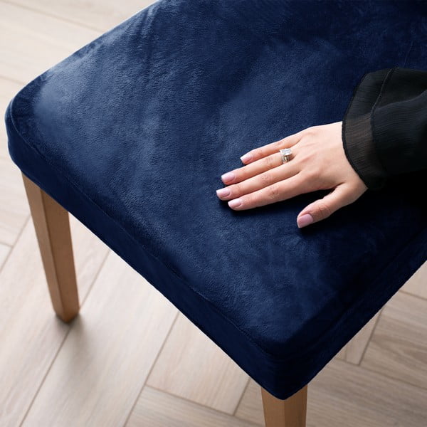 Сини ластични покривала за стол в комплект от 4 бр. 48 cm Sento – Restilo-image-1