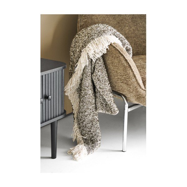 Кафяво/бежово одеяло 130x180 cm Sira – House Nordic-image-2