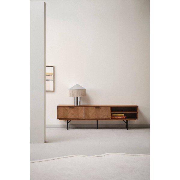 Маса за телевизор от декор от орех в тъмно естествен цвят 180x51x40 cm Duvberg – Jotex-image-1