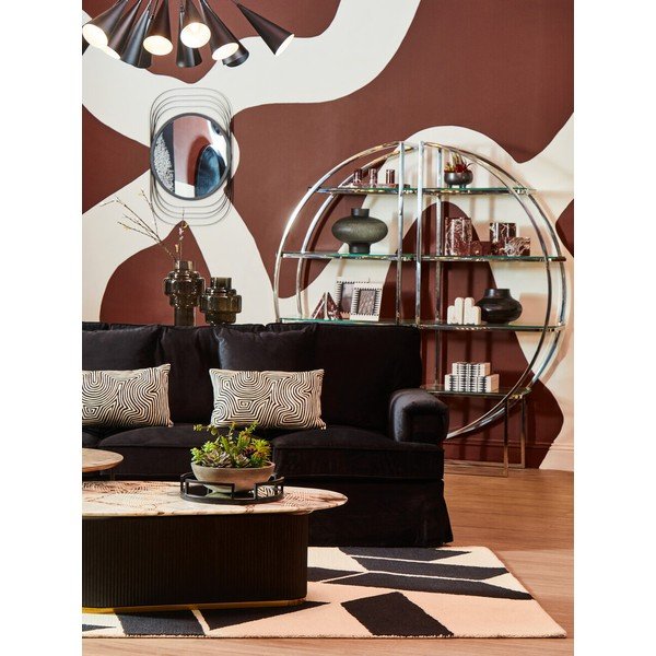 Черна стъклена ваза (височина 30 cm) Cayden – Premier Housewares-image-1