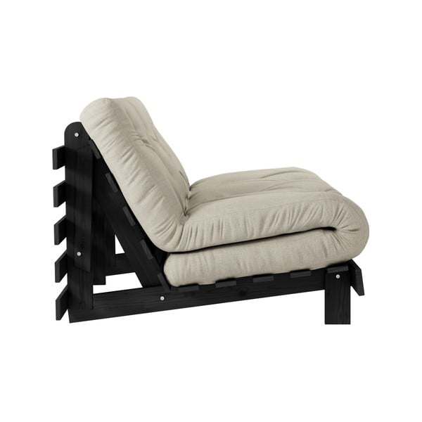 Бежов ленен разтегателен диван 140 cm Roots - Karup Design-image-4