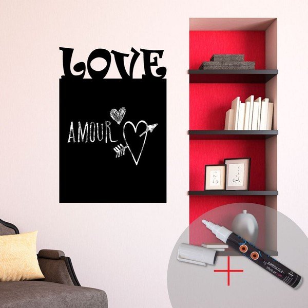 Set tabulové samolepky a popisovacího fixu Fanastick Love-image-1
