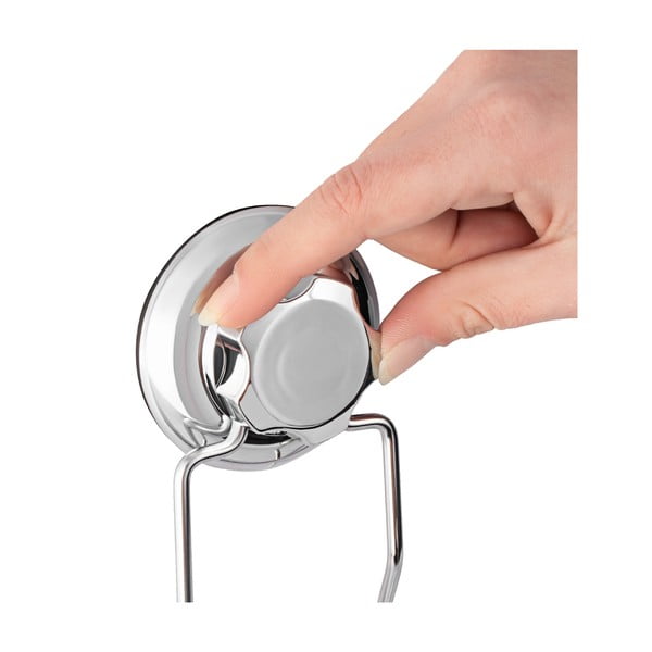 Ъглов самоносещ метален рафт за баня в сребристо Bestlock Bath - Compactor-image-4