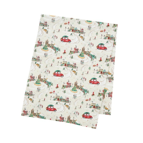 Памучна покривка за маса 132x178 cm Christmas Town – Catherine Lansfield
