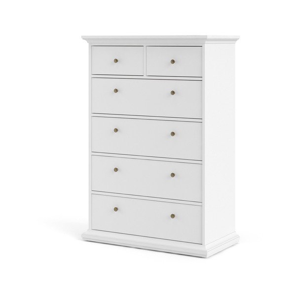 Бял висок скрин 96x140 cm Paris – Tvilum-image-2