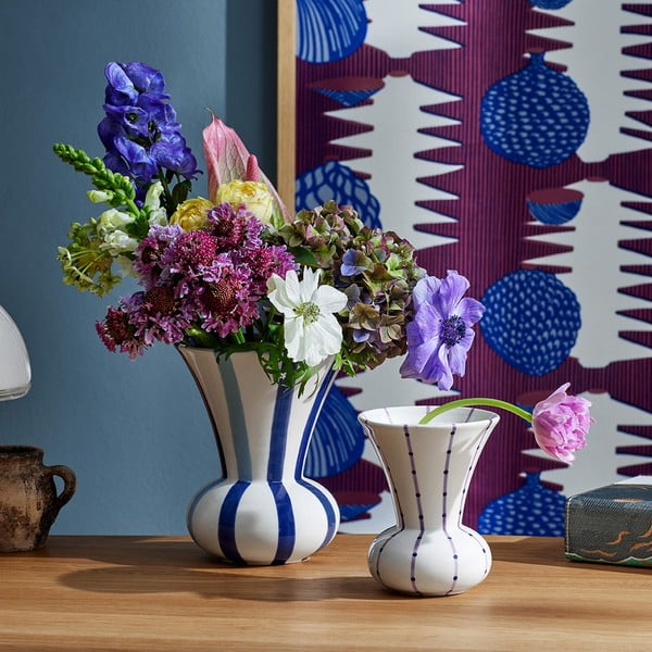 Керамична ръчно рисувана ваза Signature - Kähler Design-image-1