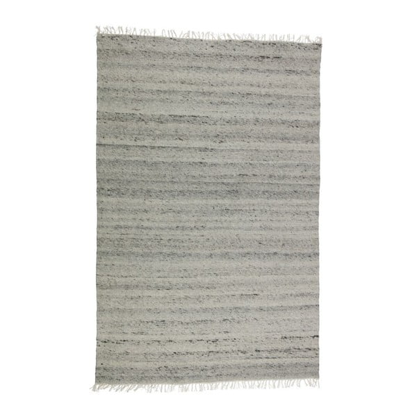 Šedý vlněný koberec BePureHome Fields, 240 x 170 cm