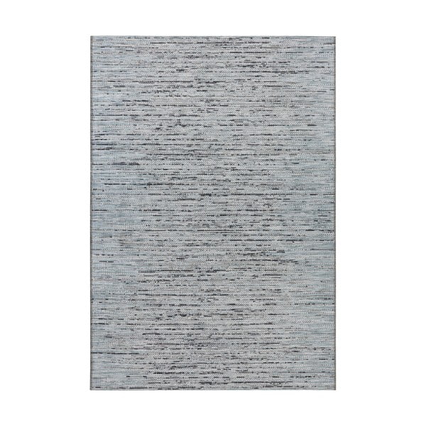 Антрацитно син килим на открито Curious Laval, 192 x 290 cm - Elle Decoration