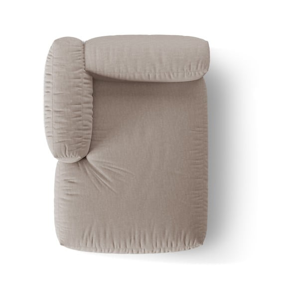 Бежов модул за диван (ляв ъгъл) Martina – Micadoni Home-image-3