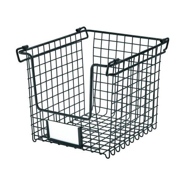 Черна метална кошница , 25,5 x 22 cm Classico - iDesign