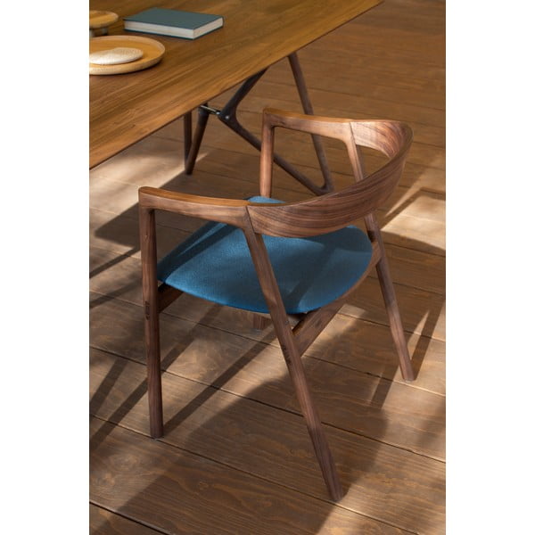 Трапезен стол в син и кафяв стол Muna – Gazzda-image-3