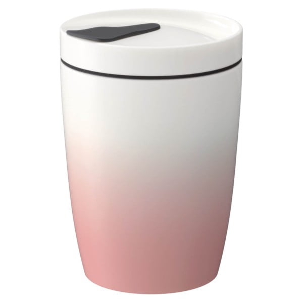 Розово-бяла порцеланова чаша за пътуване Villeroy & Boch , 290 ml Like To Go - like | Villeroy & Boch