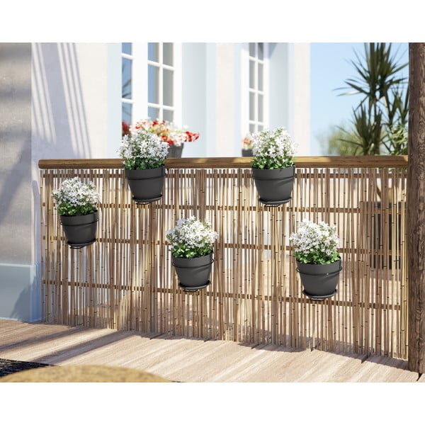 Висяща саксия от рециклирана пластмаса ø 20 cm Capri – Artevasi-image-2