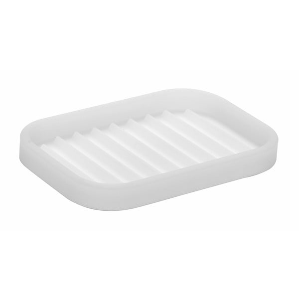 Бяла сапунерка iDesign , 12,5 x 9 cm Lineo - iDesign