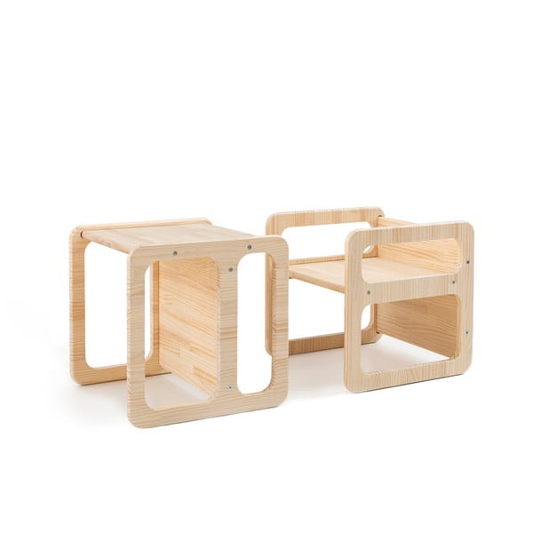 Детски столове от борова дървесина в комплект от 2 броя Montessori - Little Nice Things