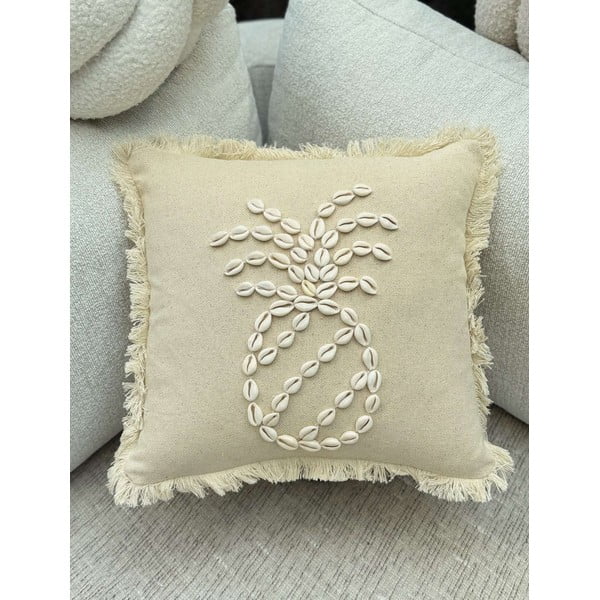 Памучна калъфка за възглавница 43x43 cm Seashells – Mioli Decor-image-2